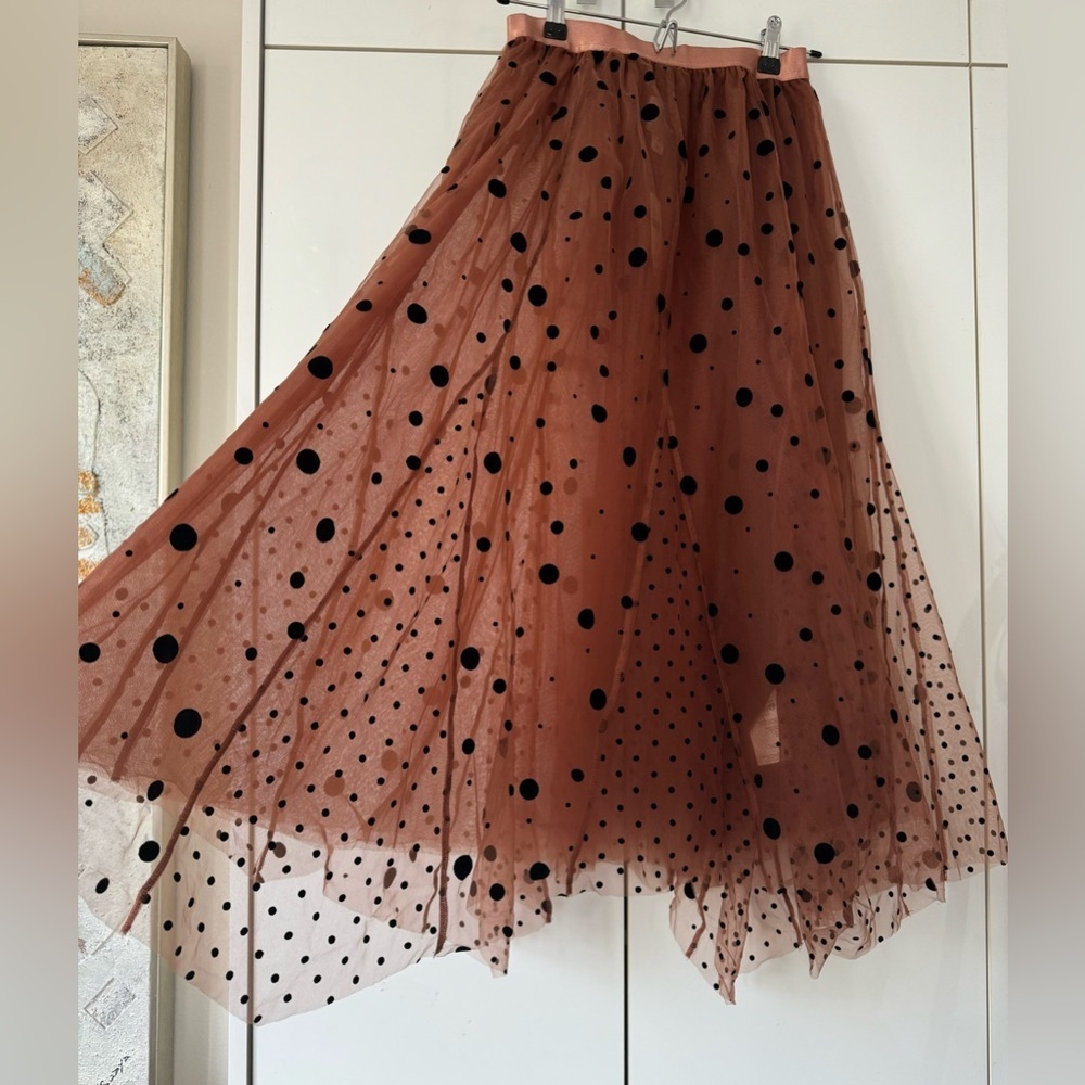 NWT Size L - Maeve Tulle Maxi Skirt - Picture 1 of 16